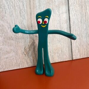 Vintage Gumby Bendable Action Figure Trendmasters Prema Toy Co Green 5.5 Inch